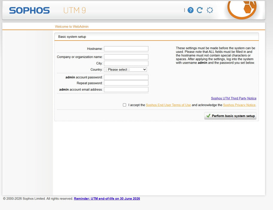 Sophos SG 210 Rev. 3 Security Appliance Firewall - 6x GbE 2x SFP 1U