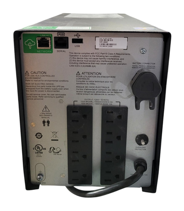APC Smart-UPS C 1000 SMC1000C - 1000VA 600W LCD 120V UPS