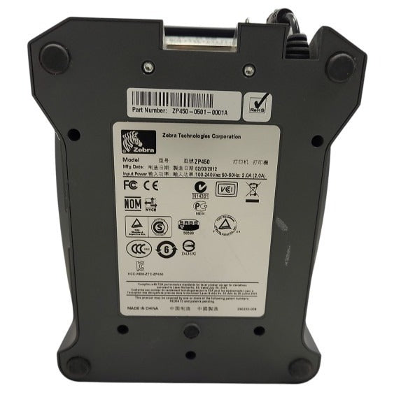 Zebra ZP 450 Direct Thermal Label Barcode Printer ZP450-0501-0001A