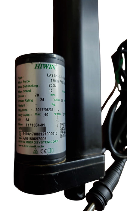 HIWIN LAS1-1-1-70-24BE Linear Actuator 1200N 70mm Stroke 24V (READ)