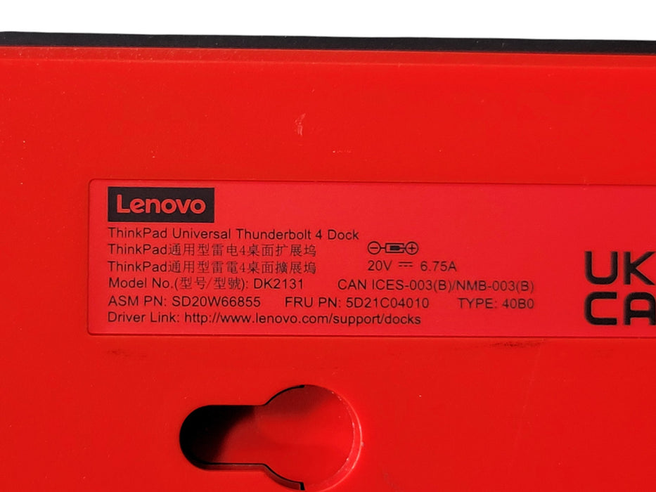 Lenovo ThinkPad Universal Thunderbolt 4 Dock DK2131 Type 40B0