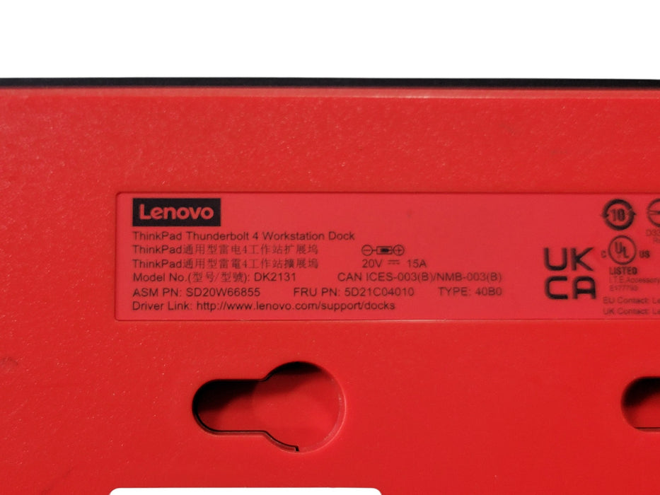 Lenovo ThinkPad Thunderbolt 4 Workstation Dock DK2131 Type 40B0