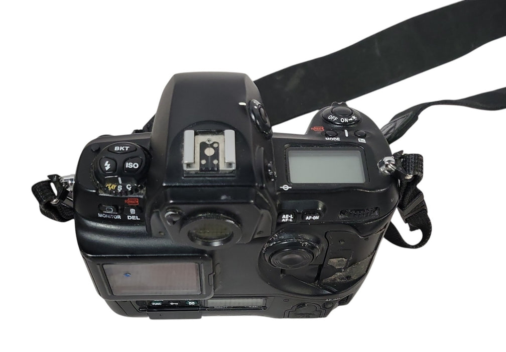 Nikon D1H DSLR Body w/ 18-35mm D Lens, SR-80DX Flash & Lowepro Backpack (READ)