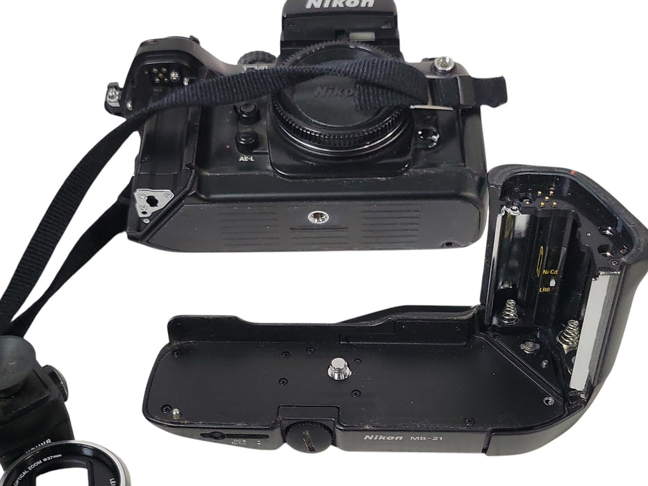 Nikon F4 35mm SLR Camera with MB-21 Battery Grip & SB-28 Speedlight (READ)
