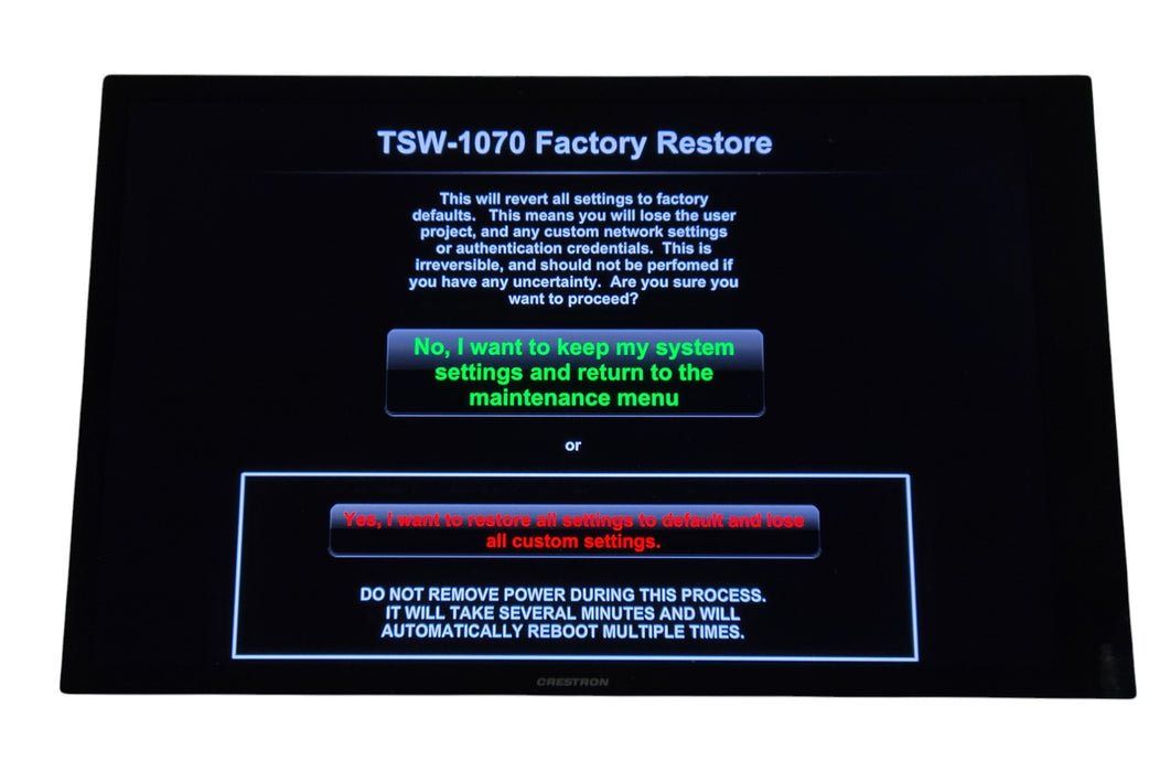 Crestron TSW-1070-B-S 10.1" Touch Screen Display M201923003