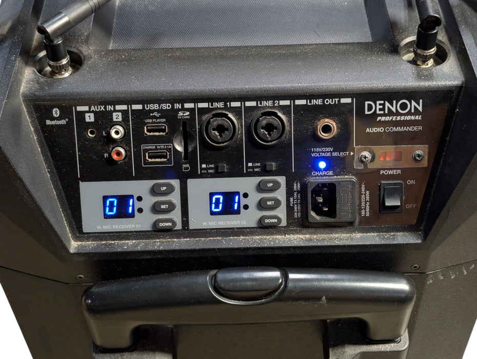Denon Professional Audio Commander Mobile PA System with Wireless Mic (READ)