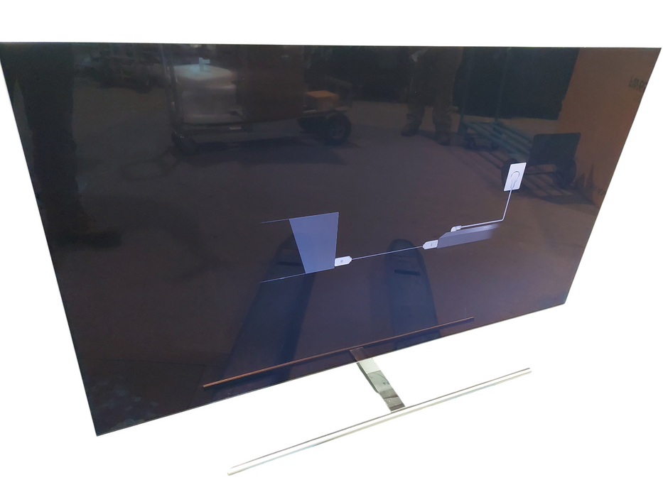 Samsung 65" Tv Model: QN65Q7FAMF Set with One Connect Box & Remote & Cables