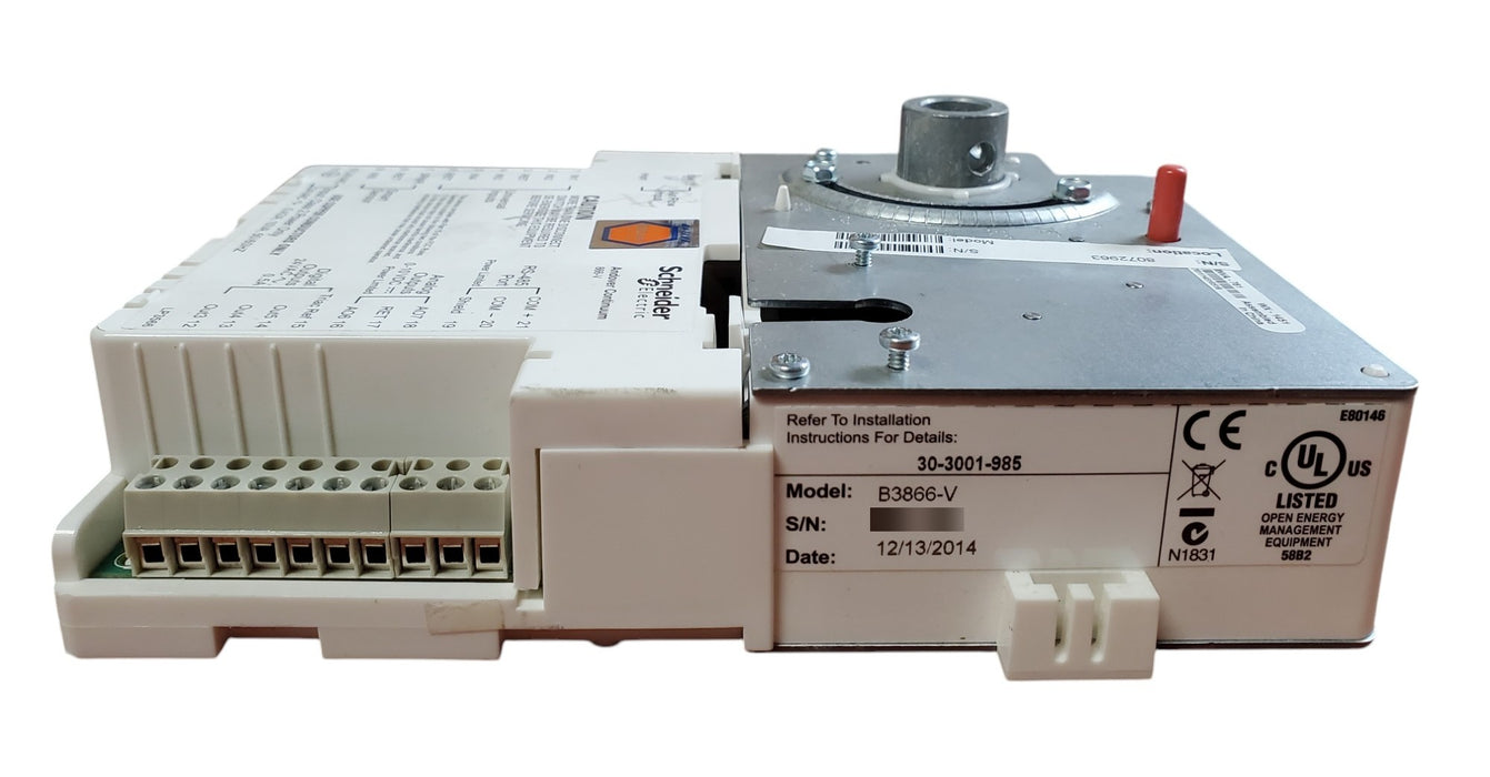 Schneider Electric Andover Continuum B3866-V VAV Controller (READ)