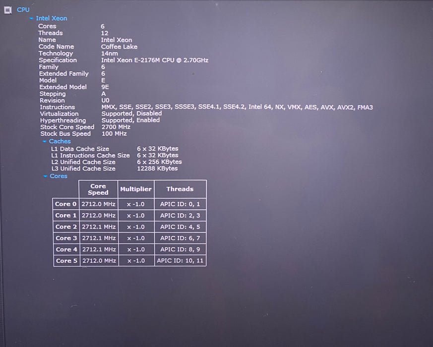 Dell Precision 5530 4K TOUCH XEON E-2176M QUADRO P2000 4GB GPU 16GB RAM 256 SSD