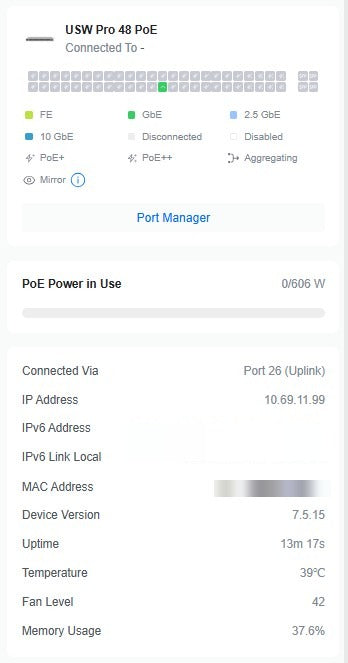 Ubiquiti UniFi USW-Pro-48-PoE 48-Port Gigabit PoE Managed Switch with SFP+