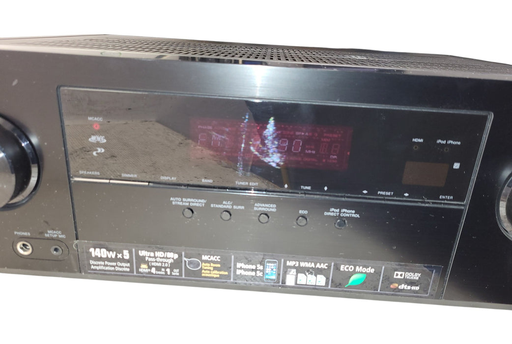 Pioneer VSX-524 - 5.1-Channel 140W AV Receiver 4K Pass-Through HDMI No remote