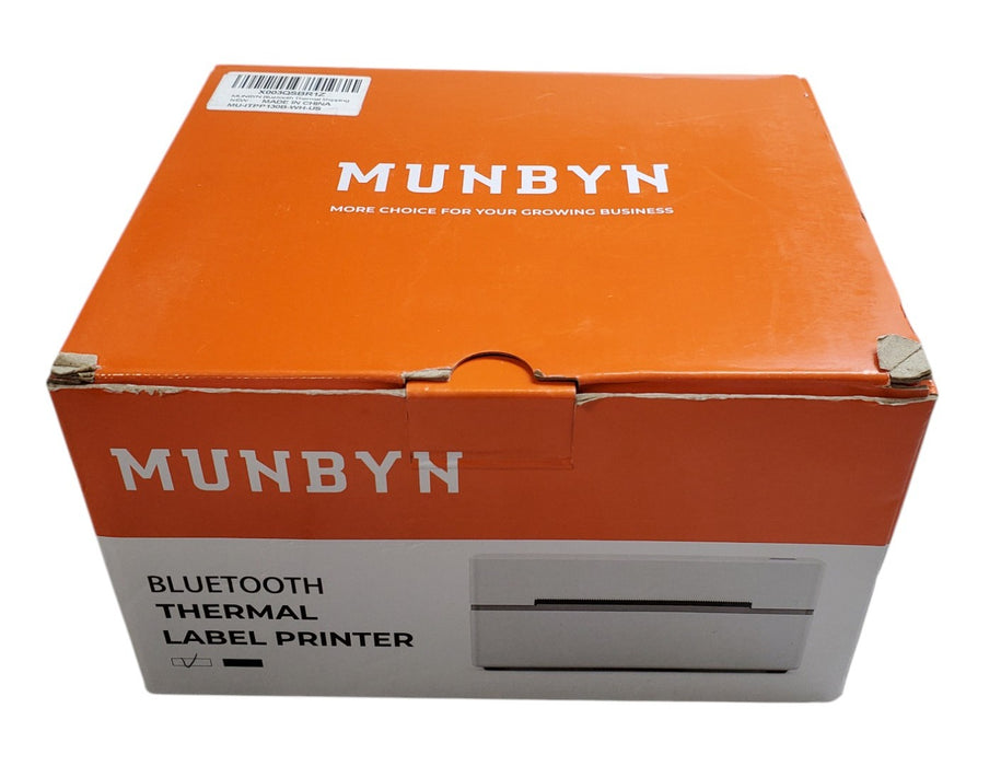 New Open Box - MUNBYN ITPP130B Bluetooth Thermal Shipping Label Printer