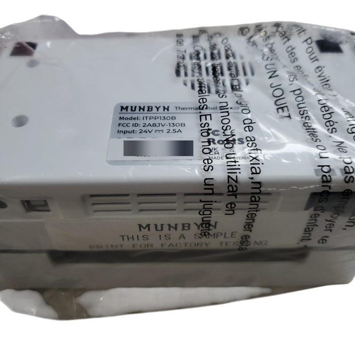 New Open Box - MUNBYN ITPP130B Bluetooth Thermal Shipping Label Printer