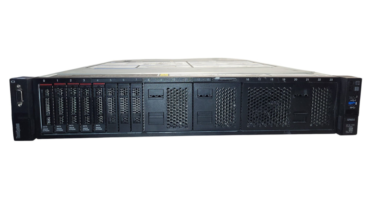 Lenovo ThinkSystem SR650 - Xeon Silver 4208 32GB RAM RAID 530-8i 2x 750W