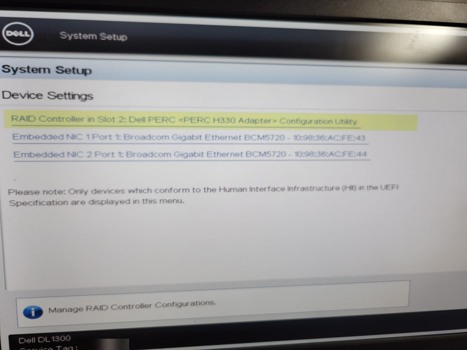 Dell DL1300 4x LFF - Xeon E3-1270 v5 16GB DDR4 PERC H330 250W PSU