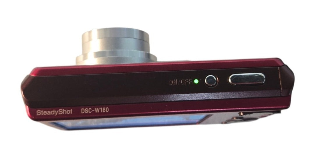 Sony Cyber-shot DSC-W180 - 10.1 MP 3x Optical Zoom Digital Camera Red | SEE