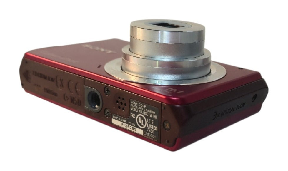 Sony Cyber-shot DSC-W180 - 10.1 MP 3x Optical Zoom Digital Camera Red | SEE