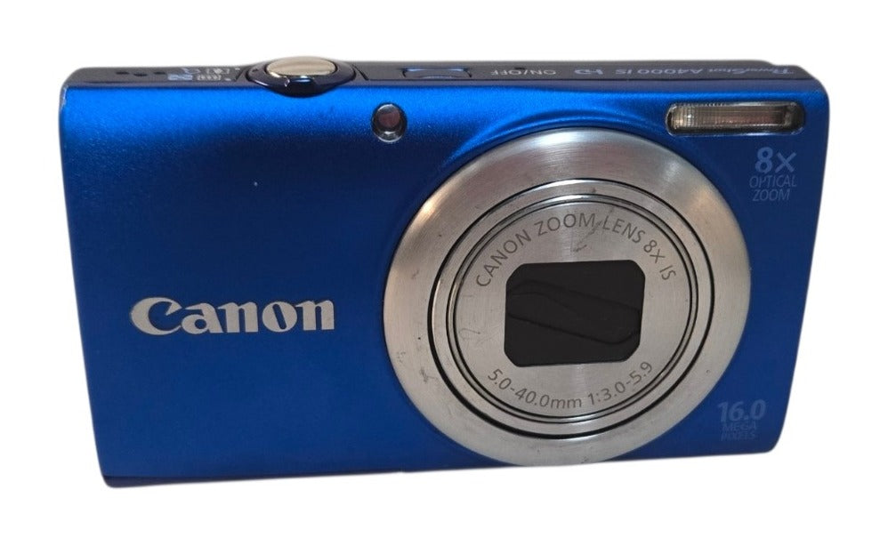 Canon PowerShot A4000 IS - 16.0 MP 8x Optical Zoom Digital Camera Blue (READ)