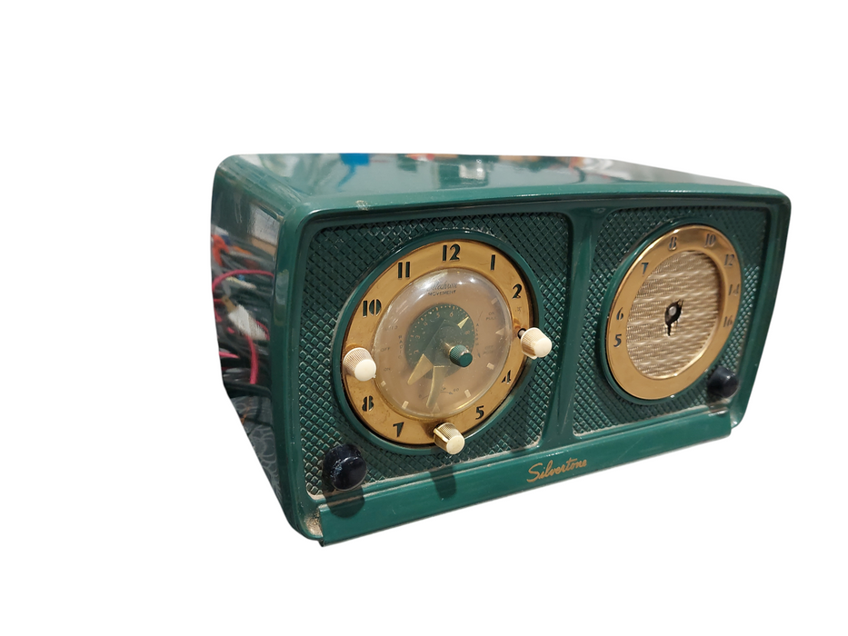 Vintage Radio Silvertone 1952 Telechron Movement
