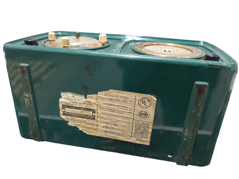 Vintage Radio Silvertone 1952 Telechron Movement