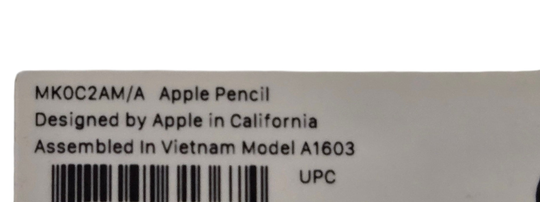 Apple Pencil 1st Generation A1603 MK0C2AM/A Stylus with Box