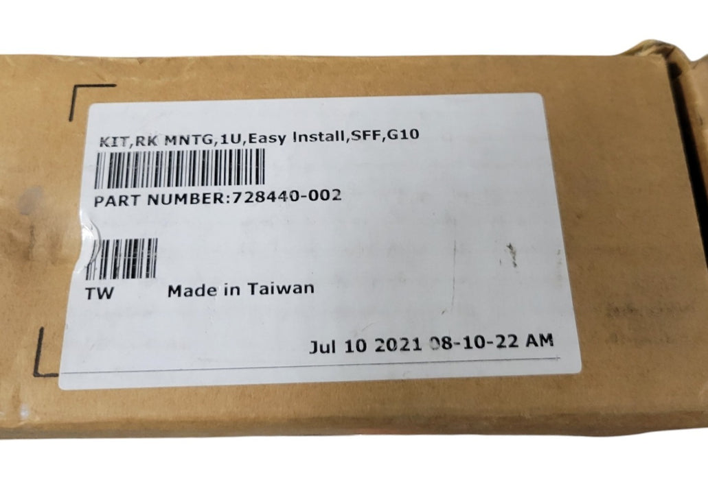 HPE 728440-002 KIT RK MNTG 1U Easy Install SFF G10 Rack Rail Kit