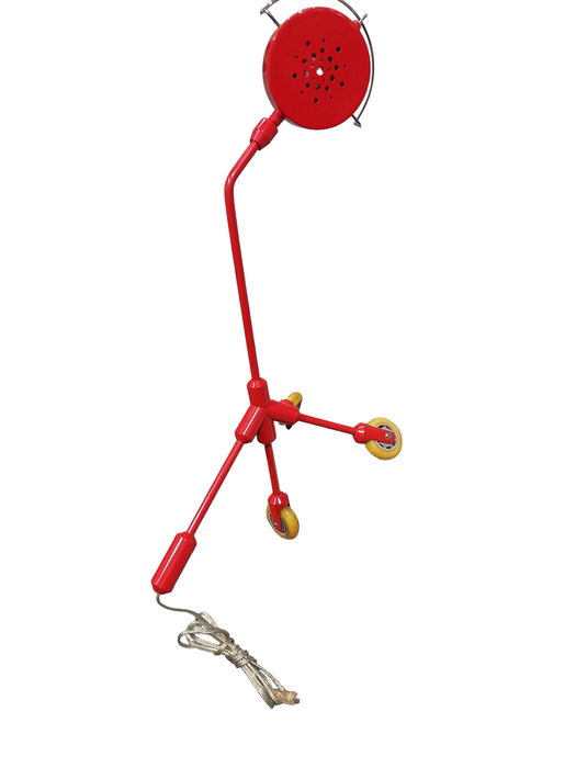 Vintage Ikea KILA Desk Lamp - Red Wheeled Tripod- Harry Allen Edition 2000's
