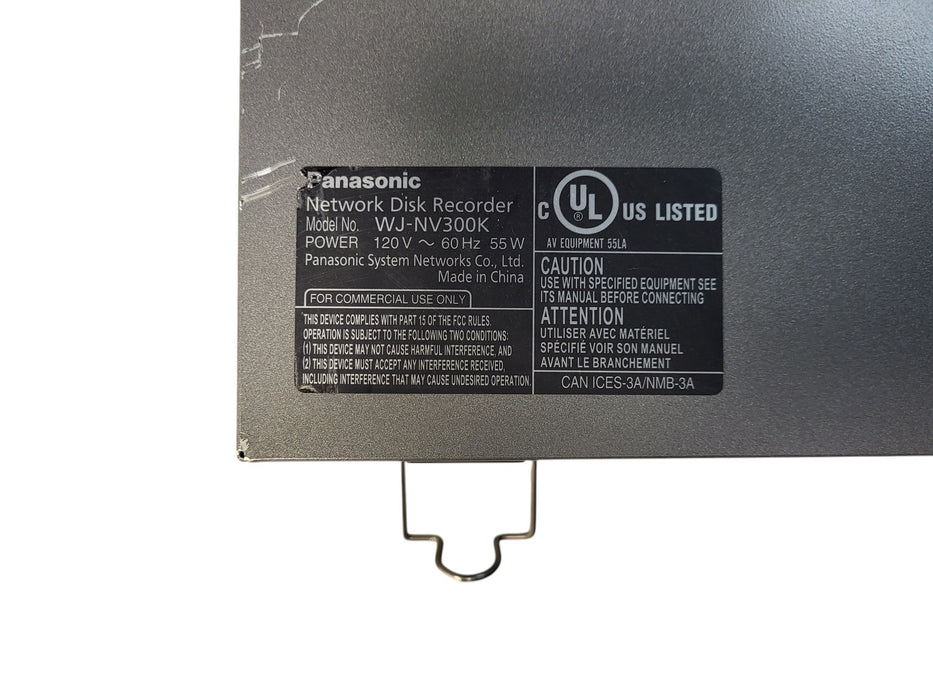 Panasonic WJ-NV300K - Network Disk Recorder NVR 2-Bay