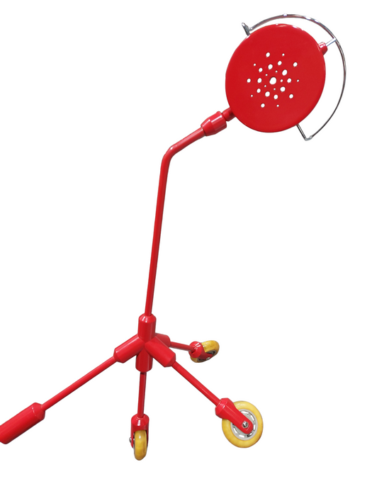 Vintage Ikea KILA Desk Lamp - Red Wheeled Tripod- Harry Allen Edition 2000's