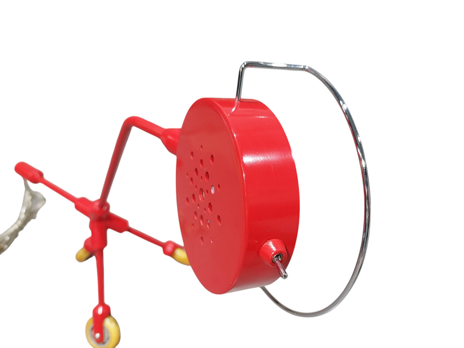 Vintage Ikea KILA Desk Lamp - Red Wheeled Tripod- Harry Allen Edition 2000's