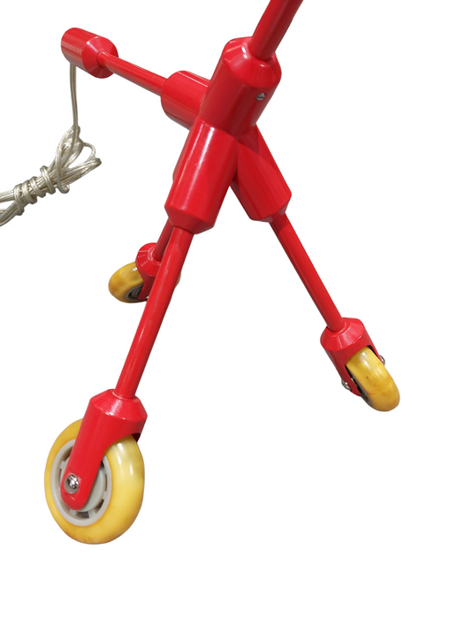 Vintage Ikea KILA Desk Lamp - Red Wheeled Tripod- Harry Allen Edition 2000's