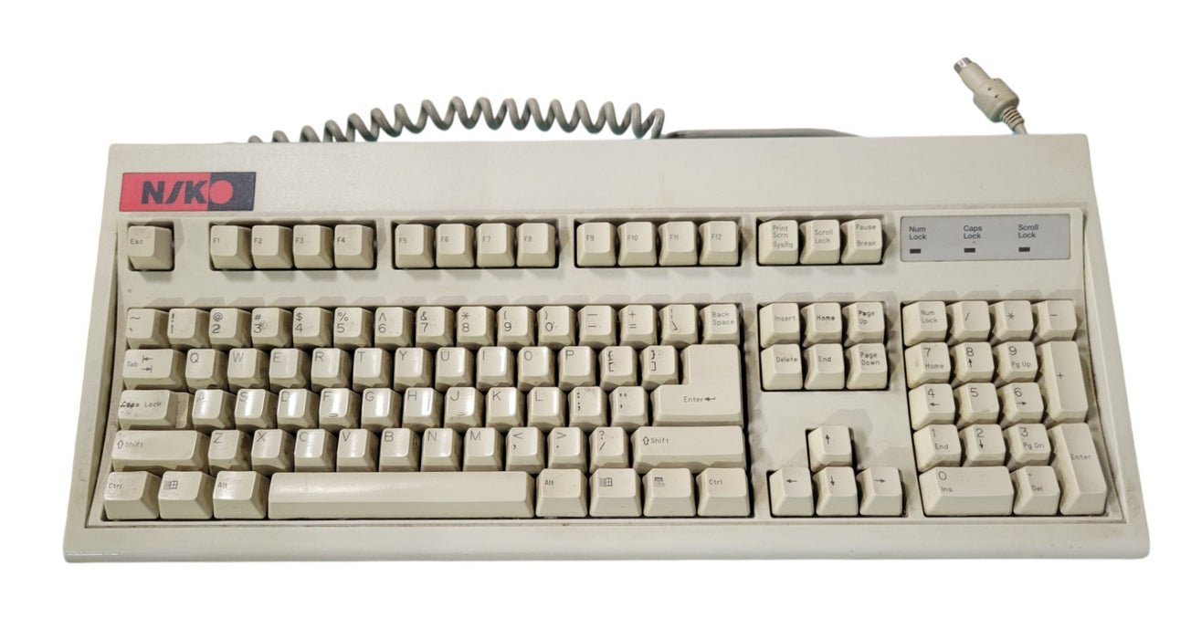 Key Tronic E03601QUS201-C PS/2 Vintage Keyboard NIKO Logo
