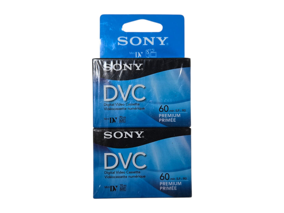 Sony DVM60PRR/2 DVC Mini DV Premium Digital Video Cassette 2-Pack 60 Min