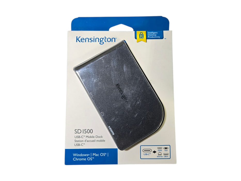 Kensington USB-C Mobile Dock 4K HDMI VGA Ethernet, SD1500