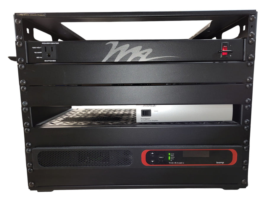 Biamp TesiraFORTÉ VI Audio DSP Bose FreeSpace ZA 250-LZ Middle Atlantic Rack