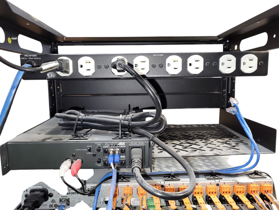 Biamp TesiraFORTÉ VI Audio DSP Bose FreeSpace ZA 250-LZ Middle Atlantic Rack