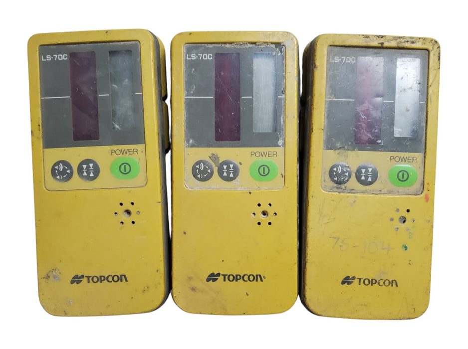 Lot 3x Topcon LS-70C Laser Receivers (READ)