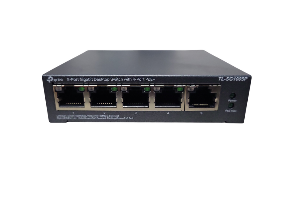 TP-Link TL-SG1005P 5-Port (4-Port PoE+) Gigabit Desktop Switch
