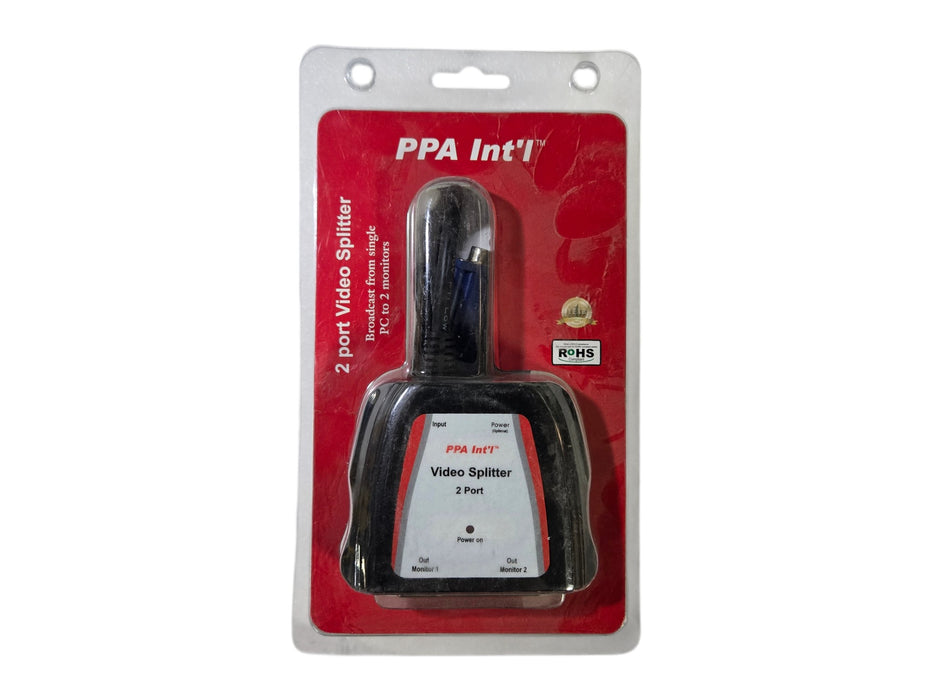 PPA Int'l 2 Port High Resolution Video Splitter