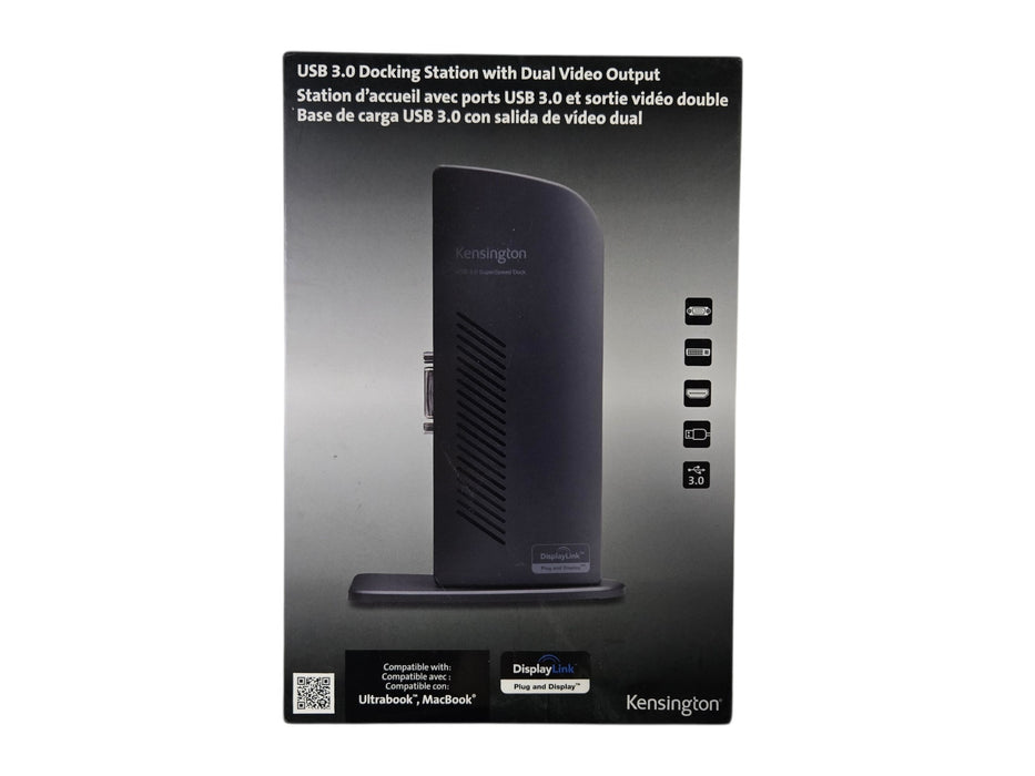 Kensington USB 3.0 Docking Station with Dual Video Output