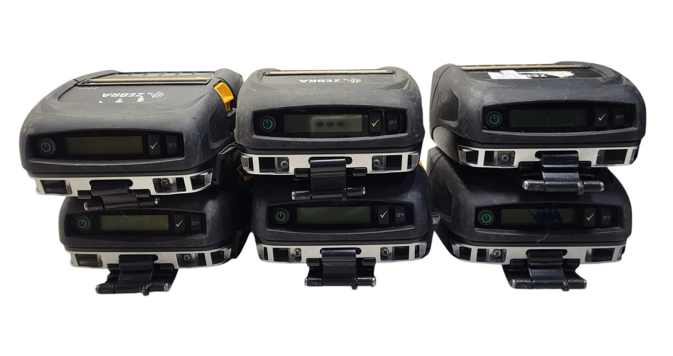 Lot of 6x Zebra ZQ511 Mobile Receipt & Label Printers (READ)