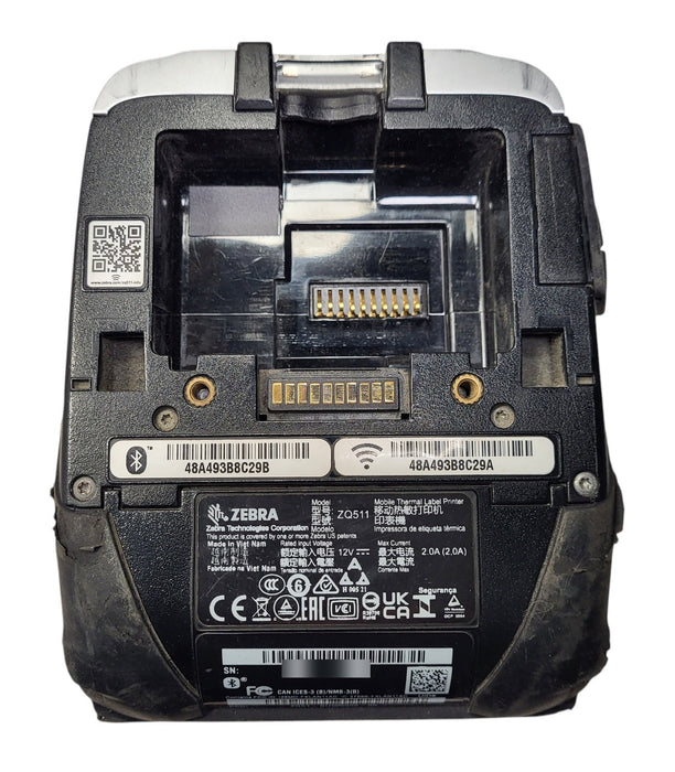 Zebra ZQ511 Mobile Thermal Label Printer WiFi Bluetooth