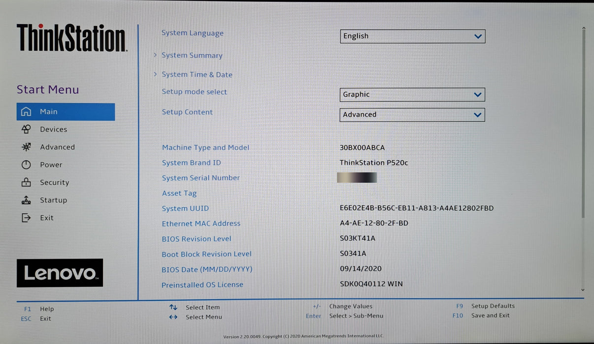 Lenovo ThinkStation P520c | Xeon W-2223 @3.60GHz, 32GB DDR4, 256GB NVMe, No GPU