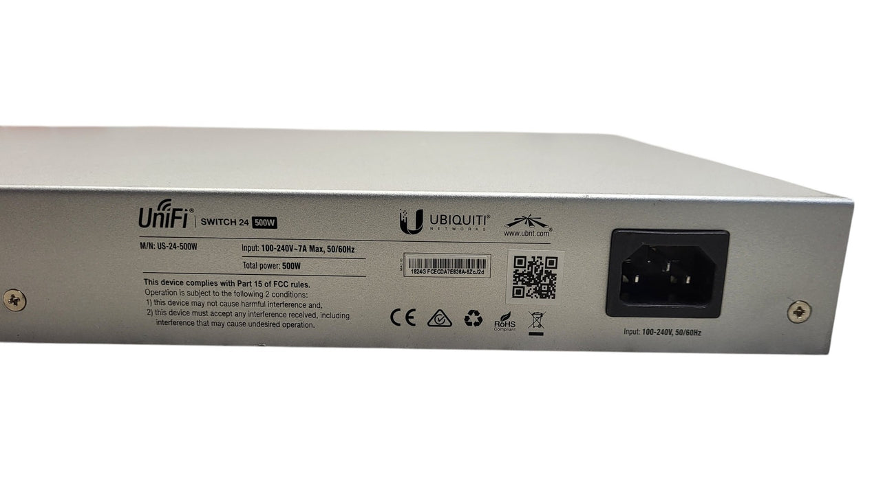 Ubiquiti UniFi US-24-500W - 24-Port Gigabit Managed PoE+ Switch 2x SFP (READ)