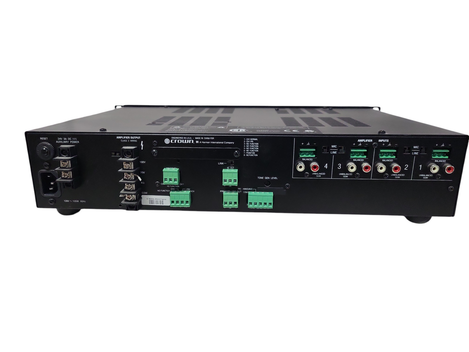 CROWN 180MA Commercial Pro Audio 4-Channel Power Amplifier
