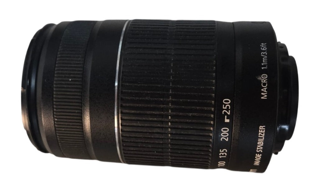 Canon EF-S 55-250mm f/4-5.6 IS Image Stabilizer Camera Lens (READ)