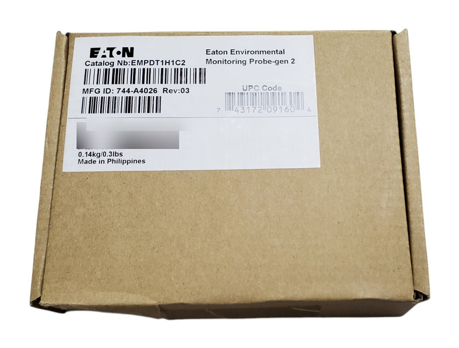 New Open Box - Eaton EMPDT1H1C2 Environmental Monitoring Probe Gen 2