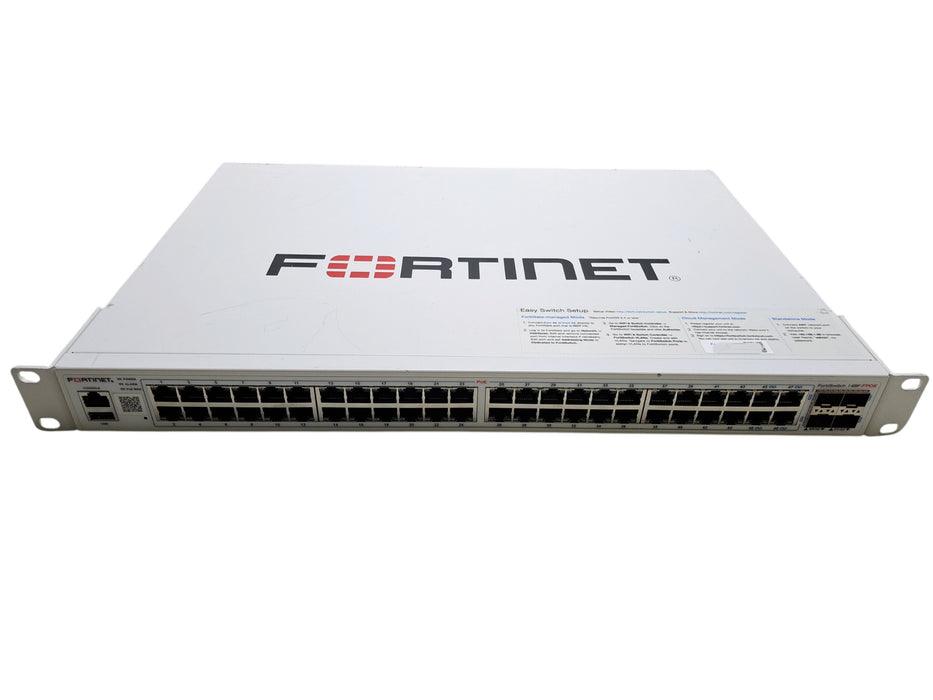 Fortinet FortiSwitch-148F-FPOE 48-Port PoE+ Managed Network Switch UNCLAIMED