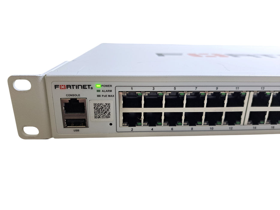 Fortinet FortiSwitch-148F-FPOE 48-Port PoE+ Managed Network Switch UNCLAIMED