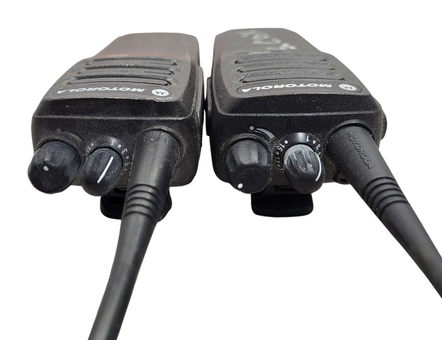 Lot of 2x Motorola CP200d Two-Way Radios with Antennas & Batteries (READ)
